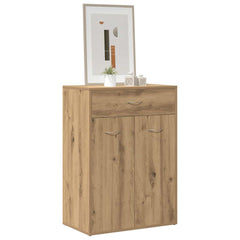 vidaXL Shoe Cabinet Artisan Oak 60x35x84 cm Engineered Wood 3