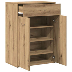 vidaXL Shoe Cabinet Artisan Oak 60x35x84 cm Engineered Wood 4