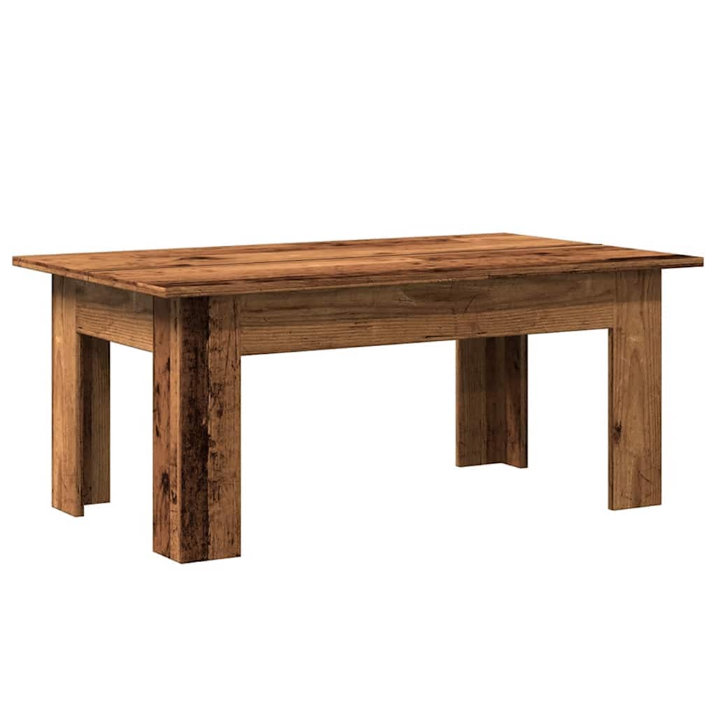 vidaXL Coffee Table Old Wood 100x60x42 cm Engineered Wood 2