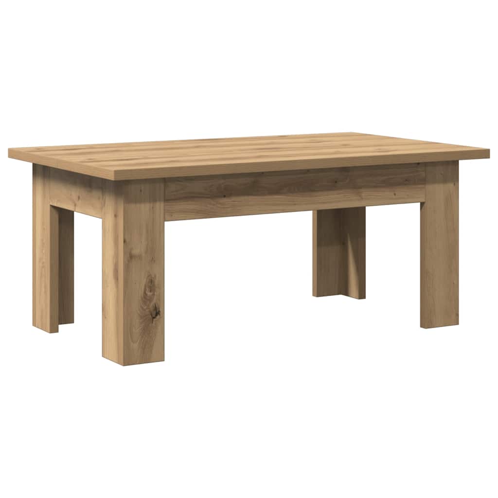 vidaXL Coffee Table Artisan Oak 100x60x42 cm Engineered Wood 2