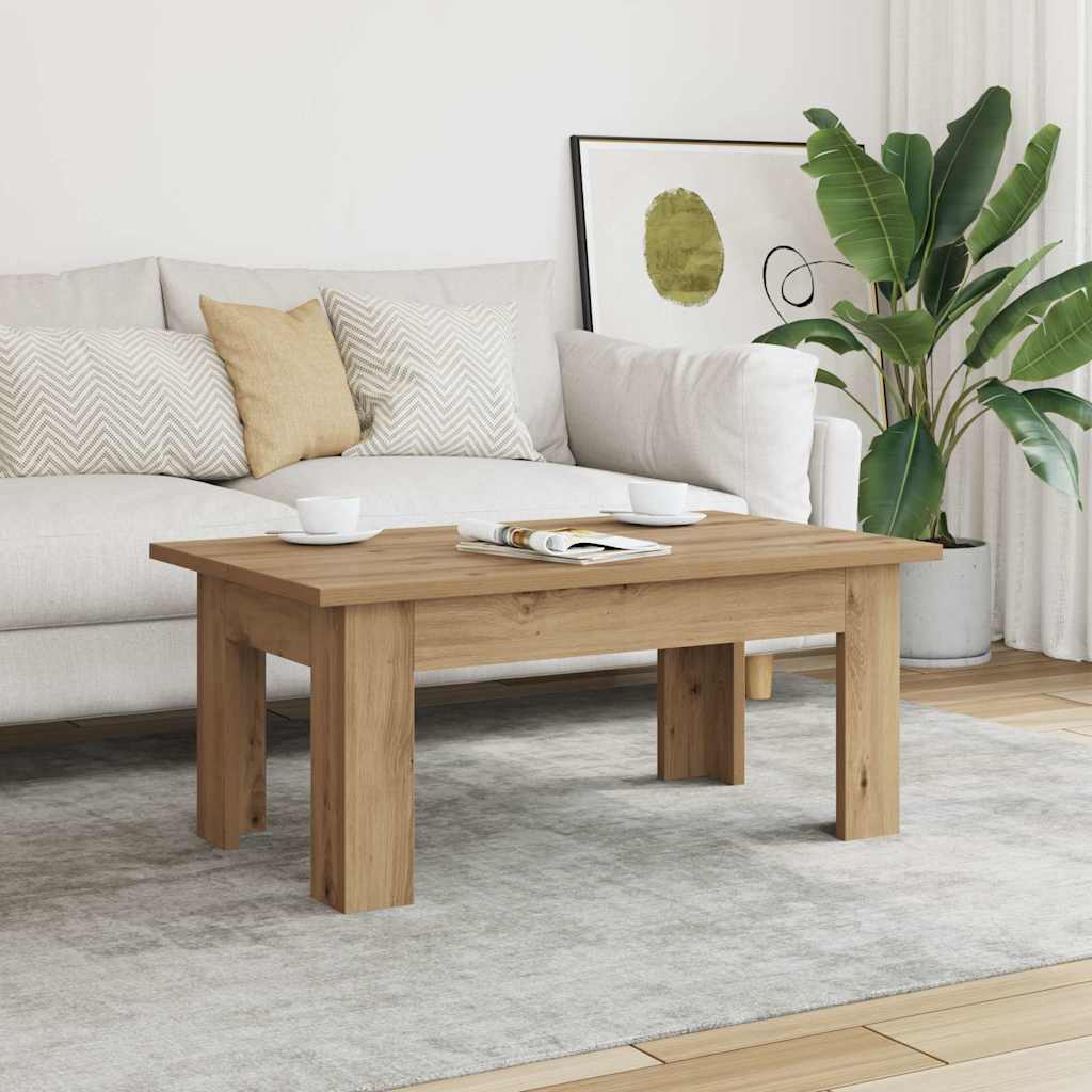 vidaXL Coffee Table Artisan Oak 100x60x42 cm Engineered Wood 1