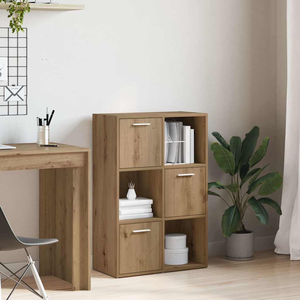 vidaXL Bookshelf Artisan Oak 60.5x30x90 cm Engineered Wood 1