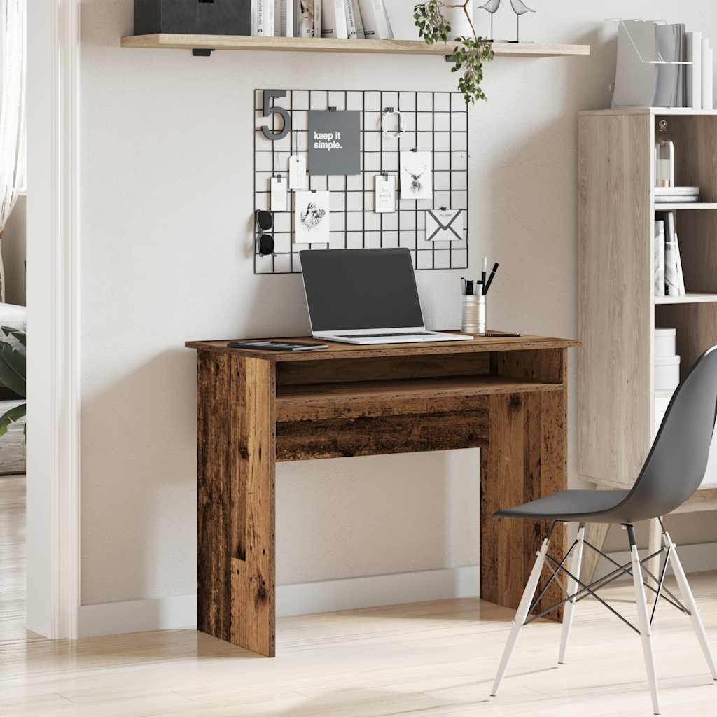 vidaXL Desk Old Wood 90x50x74 cm Engineered Wood 3