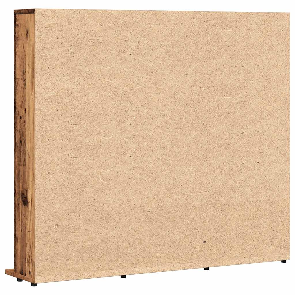 vidaXL CD Cabinet Old Wood 100x23x89,5 cm Engineered Wood 5