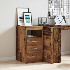 vidaXL Drawer Cabinet Old Wood 40x50x76 cm Engineered Wood 3