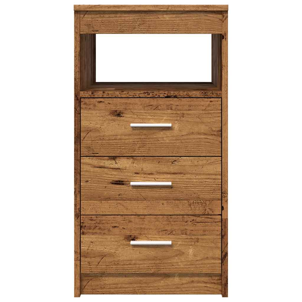 vidaXL Drawer Cabinet Old Wood 40x50x76 cm Engineered Wood 5