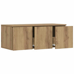 vidaXL TV Cabinet Artisan Oak 80x34x30 cm Engineered Wood 4