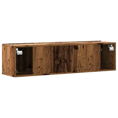 vidaXL Wall Mounted TV Cabinet Old Wood 120x30x30 cm Engineered Wood 6