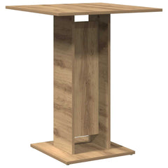 vidaXL Bistro Table Artisan Oak 60x60x75 cm Engineered Wood 2