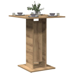 vidaXL Bistro Table Artisan Oak 60x60x75 cm Engineered Wood 3