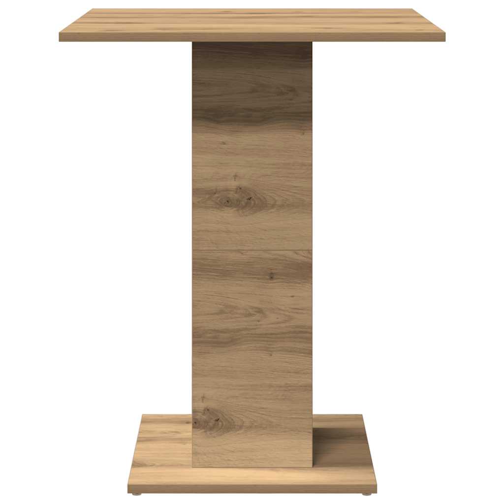 vidaXL Bistro Table Artisan Oak 60x60x75 cm Engineered Wood 5