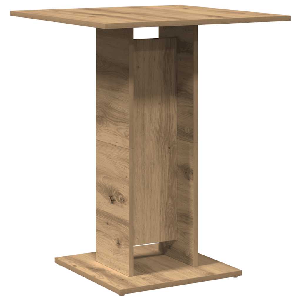 vidaXL Bistro Table Artisan Oak 60x60x75 cm Engineered Wood 6