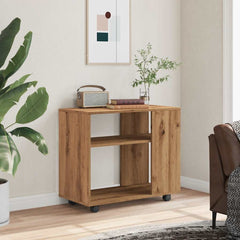 vidaXL Side Table Artisan Oak 70x35x60.5 cm Engineered Wood 3