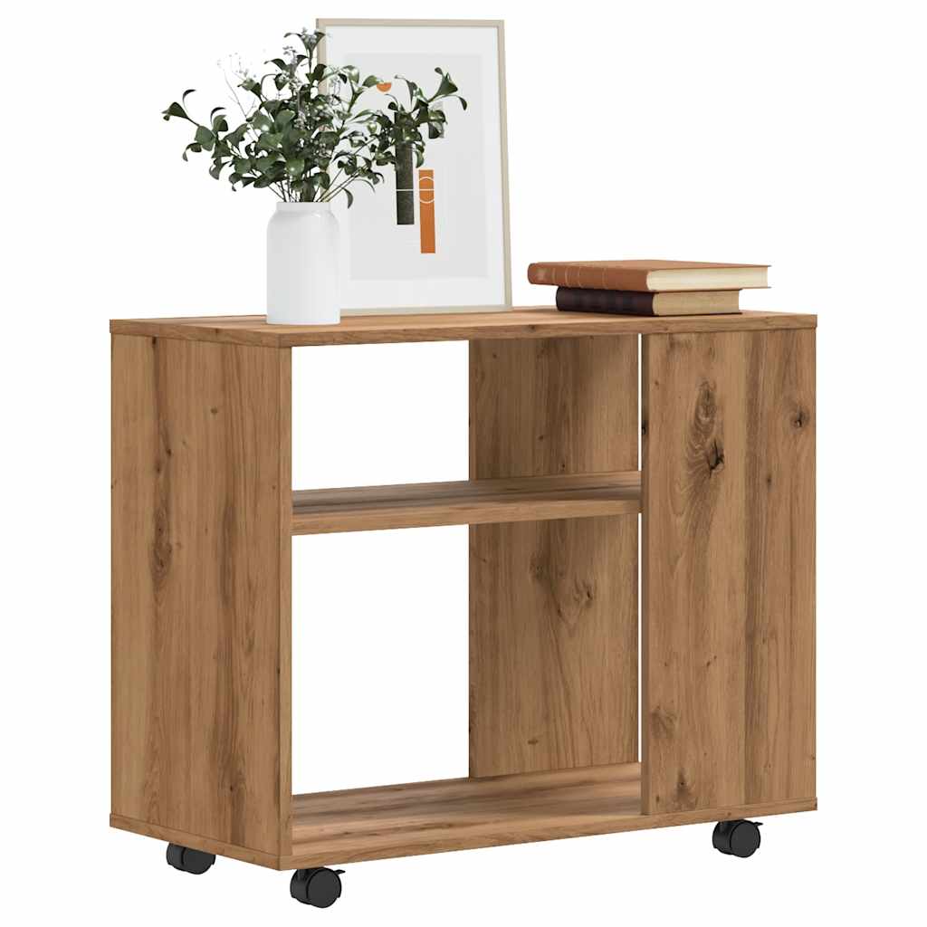 vidaXL Side Table Artisan Oak 70x35x60.5 cm Engineered Wood 1