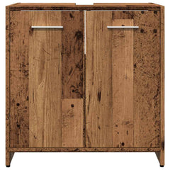 vidaXL Bathroom Sink Cabinet Old Wood 60x33x60 cm Engineered Wood 5