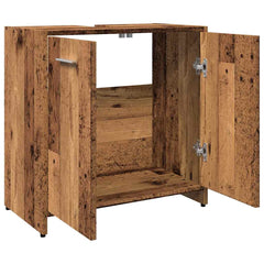 vidaXL Bathroom Sink Cabinet Old Wood 60x33x60 cm Engineered Wood 6