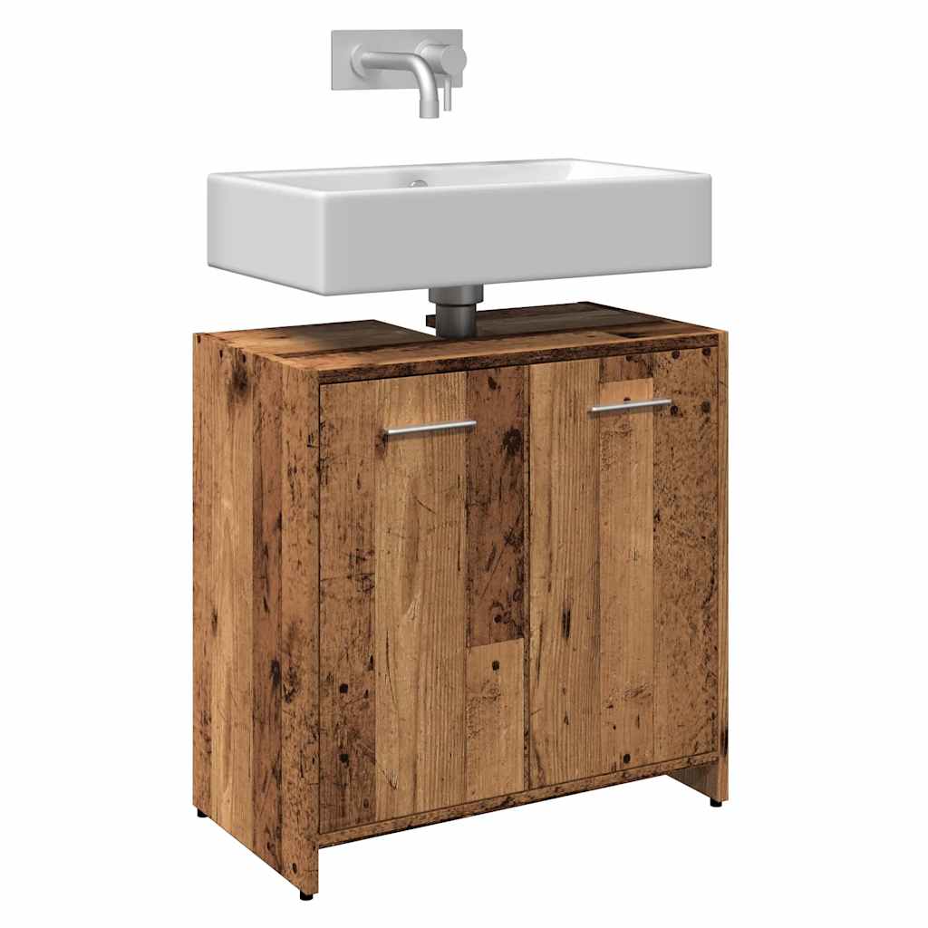 vidaXL Bathroom Sink Cabinet Old Wood 60x33x60 cm Engineered Wood 1