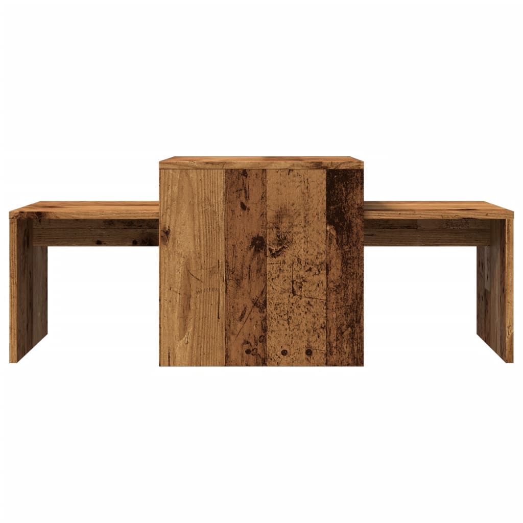vidaXL Coffee Table Old Wood 100x48x40 cm Engineered Wood 4