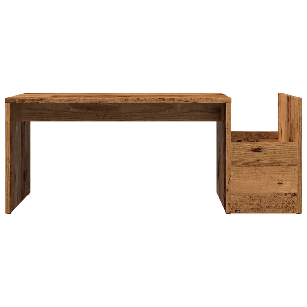 vidaXL Coffee Table Old Wood 90x45x35 cm Engineered Wood 4