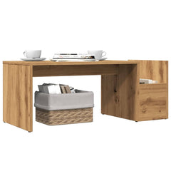 vidaXL Coffee Table Artisian Oak 90x45x35 cm Engineered Wood 3