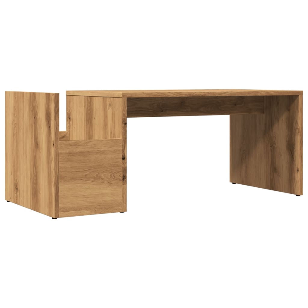 vidaXL Coffee Table Artisian Oak 90x45x35 cm Engineered Wood 6