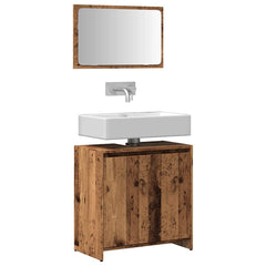 vidaXL 2 Piece Bathroom Furniture Set Engineered Wood