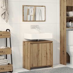 vidaXL 2 Piece Bathroom Furniture Set Engineered Wood