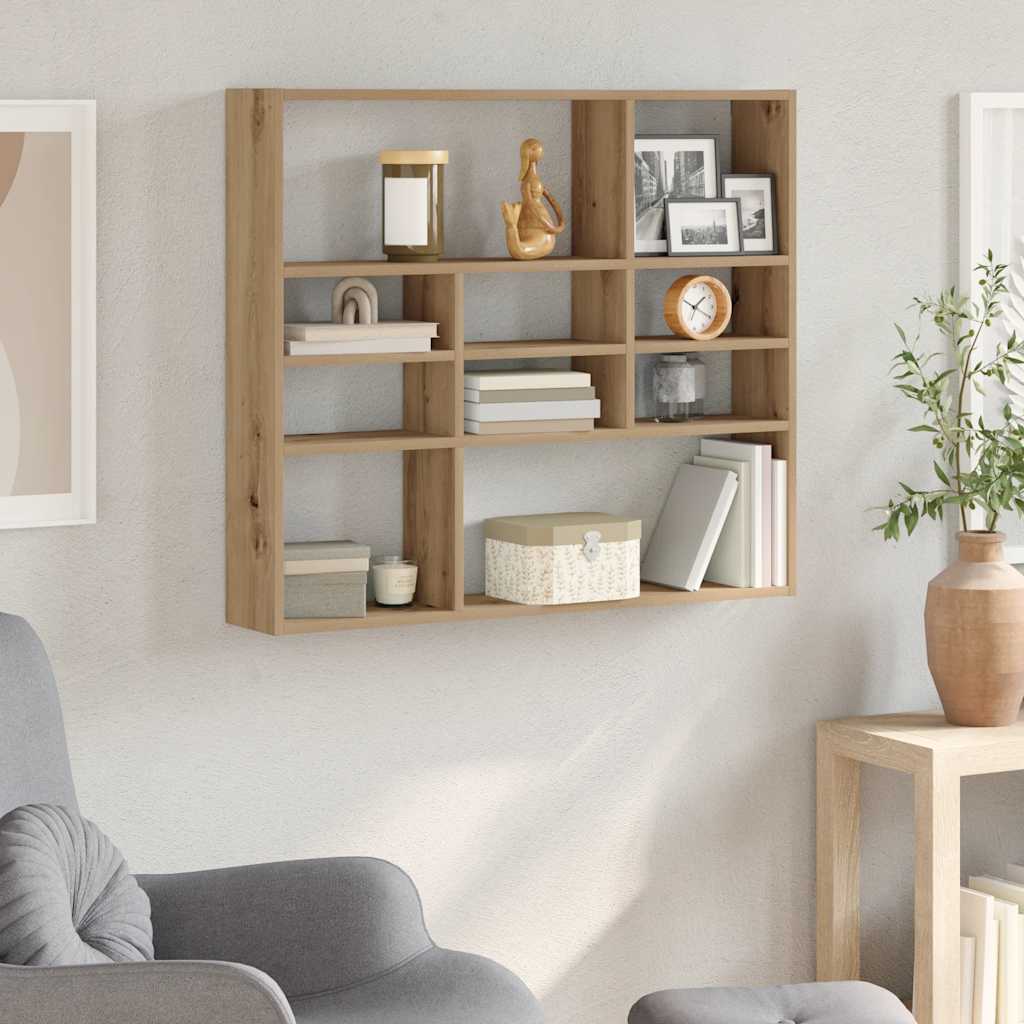 vidaXL Wall Shelf 90x16x78 cm Engineered Wood