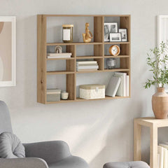 vidaXL Wall Shelf 90x16x78 cm Engineered Wood