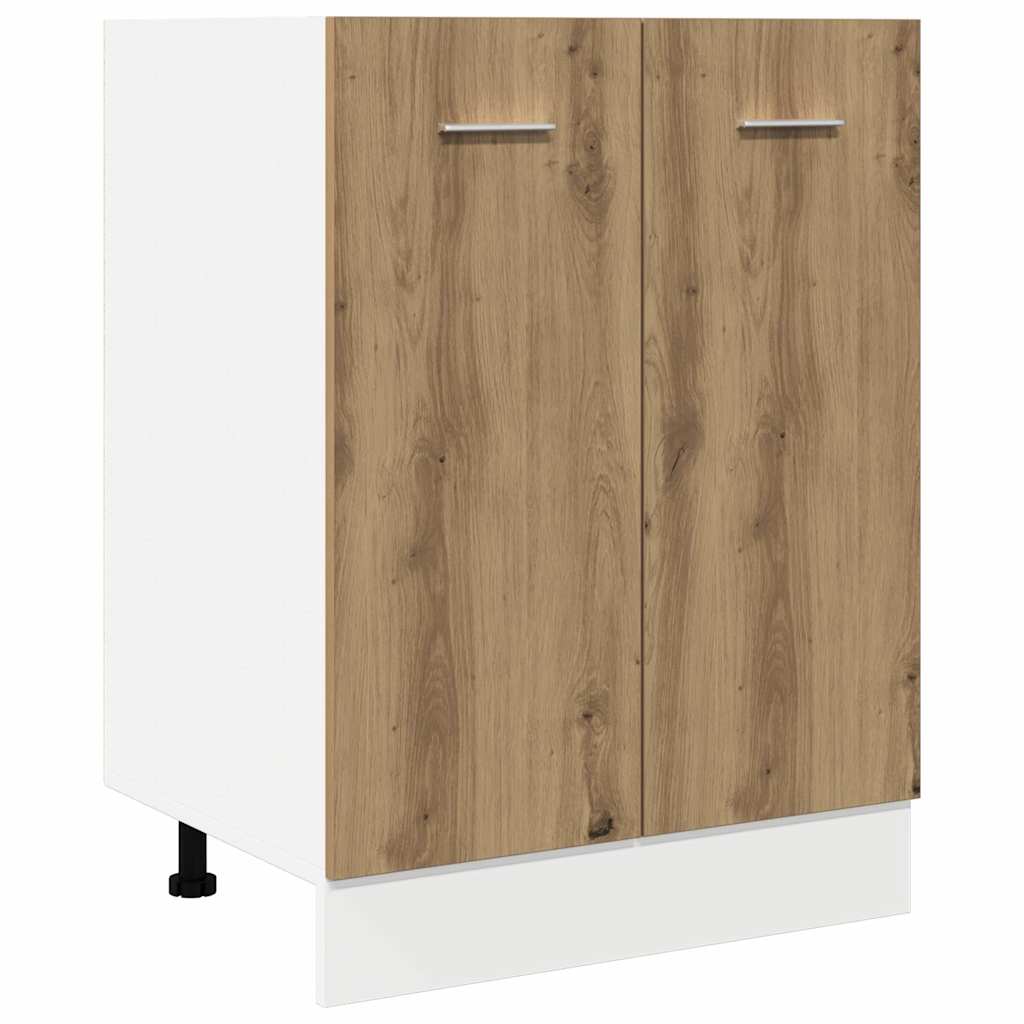 vidaXL Bottom Cabinet Lyon Artisan Oak 60x46x81.5 cm Engineered Wood 2