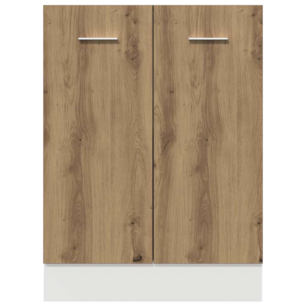 vidaXL Bottom Cabinet Lyon Artisan Oak 60x46x81.5 cm Engineered Wood 5
