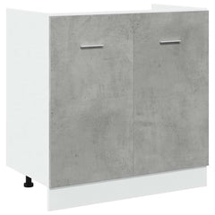 vidaXL Sink Bottom Cabinet Lyon Concrete Grey 80x46x81.5 cm Engineered Wood 2
