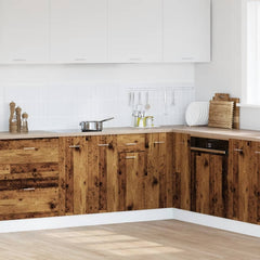 vidaXL Drawer Bottom Cabinet Lyon Old Wood 30x46x81.5 cm Engineered Wood 3