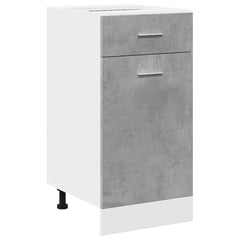 vidaXL Drawer Bottom Cabinet Lyon Concrete Grey 40x46x81.5 cm Engineered Wood 2
