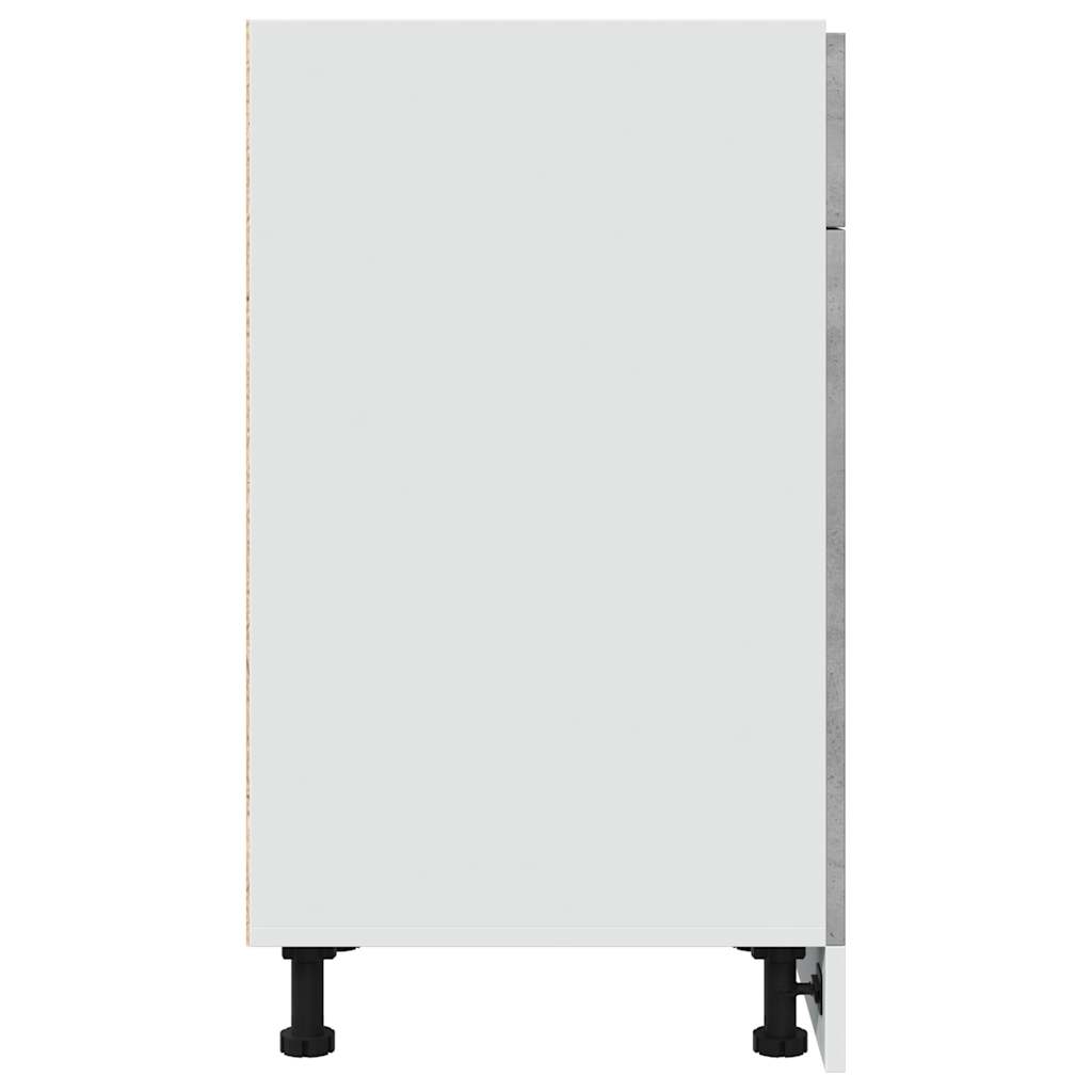 vidaXL Drawer Bottom Cabinet Lyon Concrete Grey 40x46x81.5 cm Engineered Wood 5