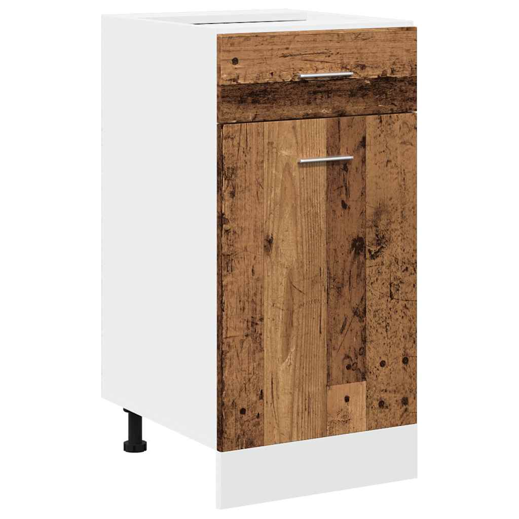 vidaXL Drawer Bottom Cabinet Lyon Old Wood 40x46x81.5 cm Engineered Wood 2