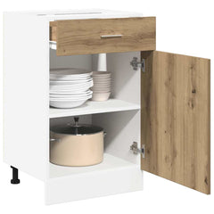 vidaXL Drawer Bottom Cabinet Lyon Artisan Oak 40x46x81.5 cm Engineered Wood 3