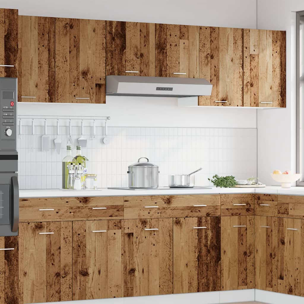 Hanging Cabinet and White 40 x 31 x 40 cm Old wood 1x hanging cabinet (1 door) 40 cm wide 40 cm high–1x hanging cabinet (2 shelves) 40 cm 1x hanging cabinet (2 doors) 80 cm wide 60 cm high