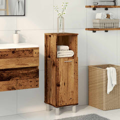 vidaXL Bathroom Cabinet Old Wood 30x30x95 cm Engineered Wood 3