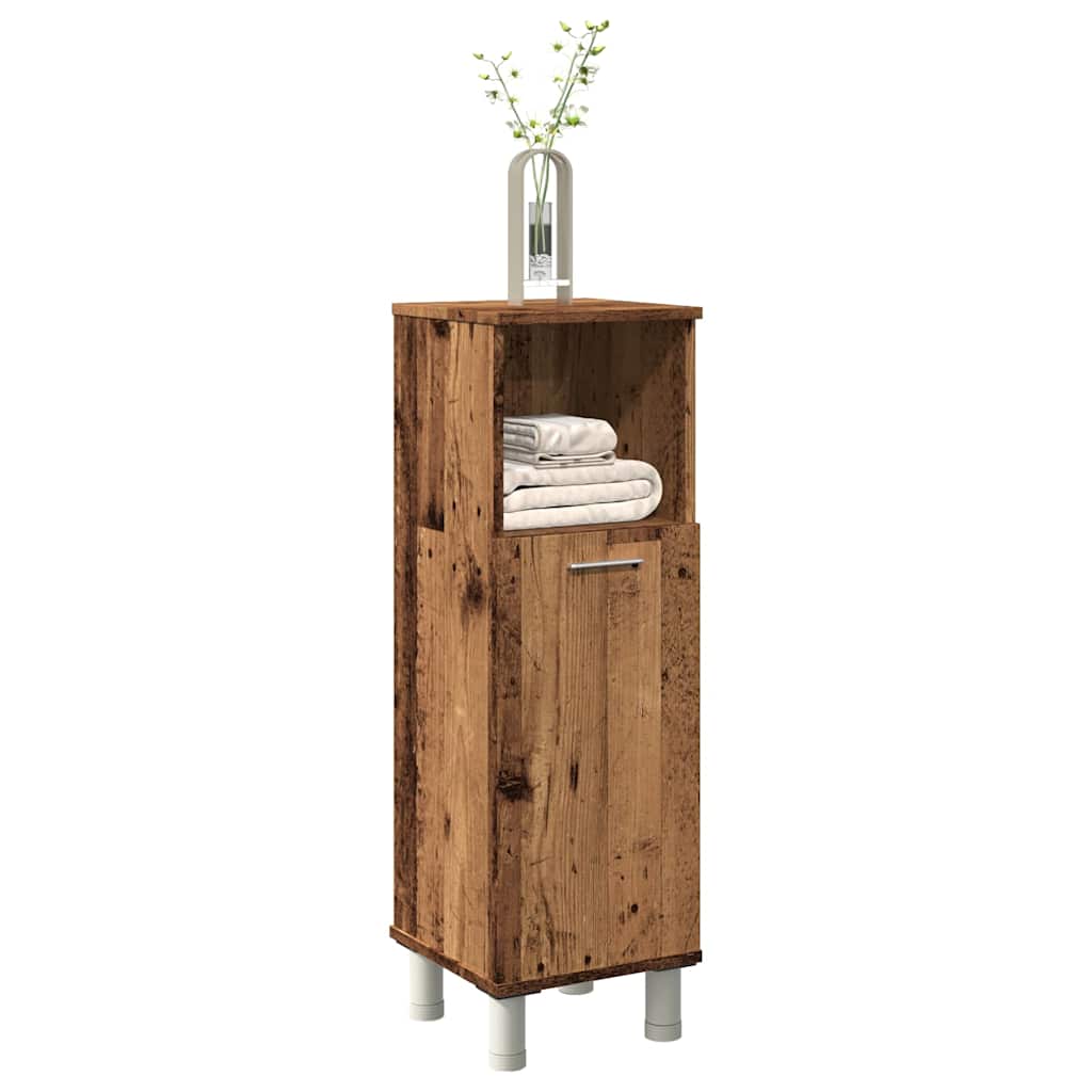 vidaXL Bathroom Cabinet Old Wood 30x30x95 cm Engineered Wood 1