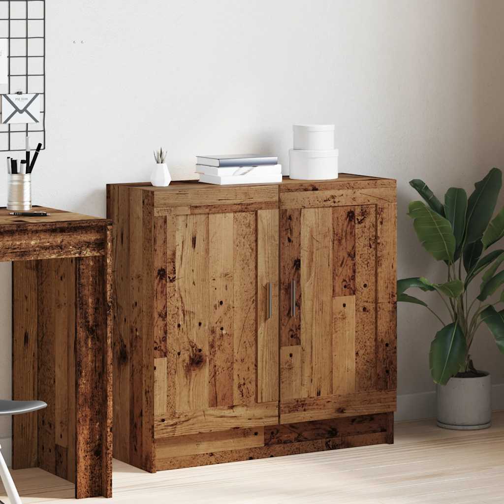 vidaXL Book Cabinet Old Wood 82,5x30,5x80 cm Engineered Wood 3