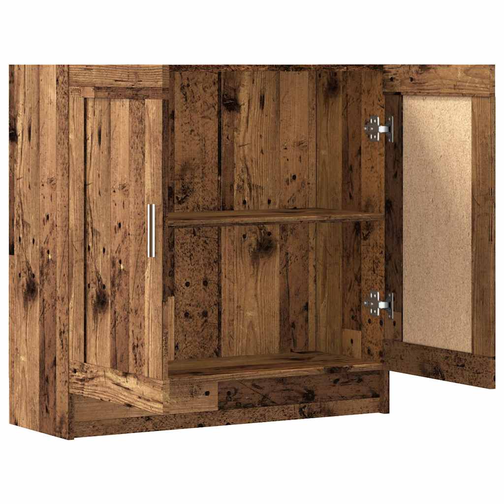 vidaXL Book Cabinet Old Wood 82,5x30,5x80 cm Engineered Wood 6