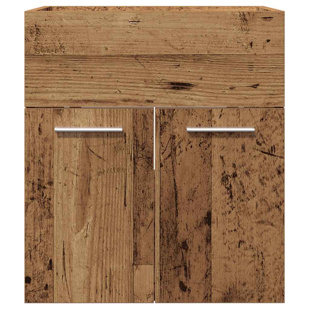 vidaXL Bathroom Sink Cabinet Old Wood 41x38.5x46 cm Engineered Wood 4