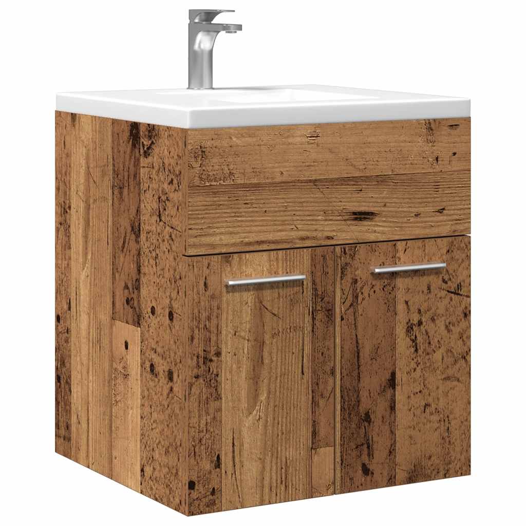 vidaXL Bathroom Sink Cabinet Old Wood 41x38.5x46 cm Engineered Wood 1