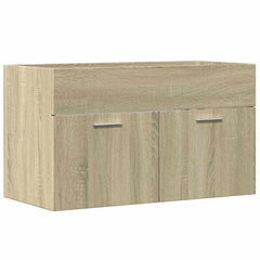 vidaXL Sink Cabinet Sonoma Oak 80x38.5x46 cm Engineered Wood 2