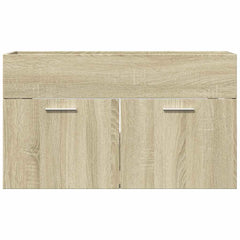 vidaXL Sink Cabinet Sonoma Oak 80x38.5x46 cm Engineered Wood 4