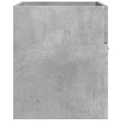 vidaXL Bathroom Sink Cabinet Concrete Grey 90x38.5x46 cm Engineered Wood 5