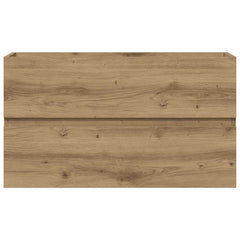 vidaXL Sink Cabinet Artisian Oak 90x38.5x45 cm Engineered Wood 5