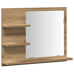 vidaXL Bathroom Mirror Cabinet Artisan Oak 60x10.5x45 cm 2