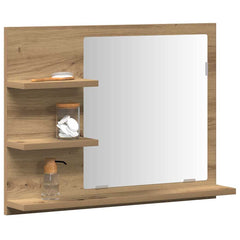 vidaXL Bathroom Mirror Cabinet Artisan Oak 60x10.5x45 cm 3